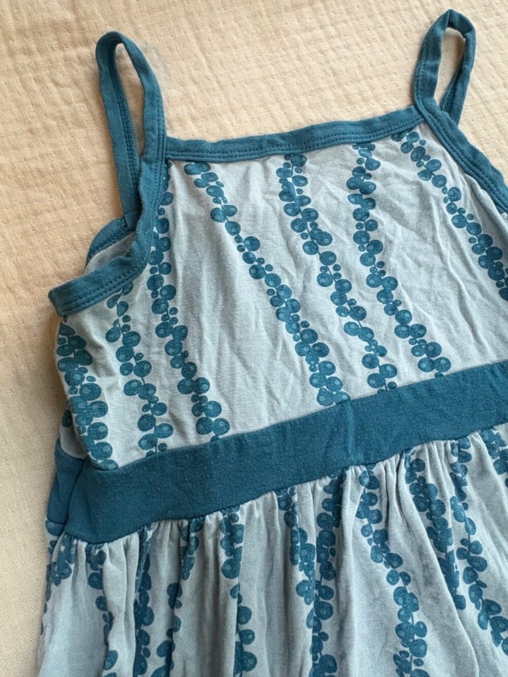 Kickee Pants Girls Hi-Lo Sea Grapes Dress W/Ruffle Hem - Size 6/8 - Picture 6 of 14